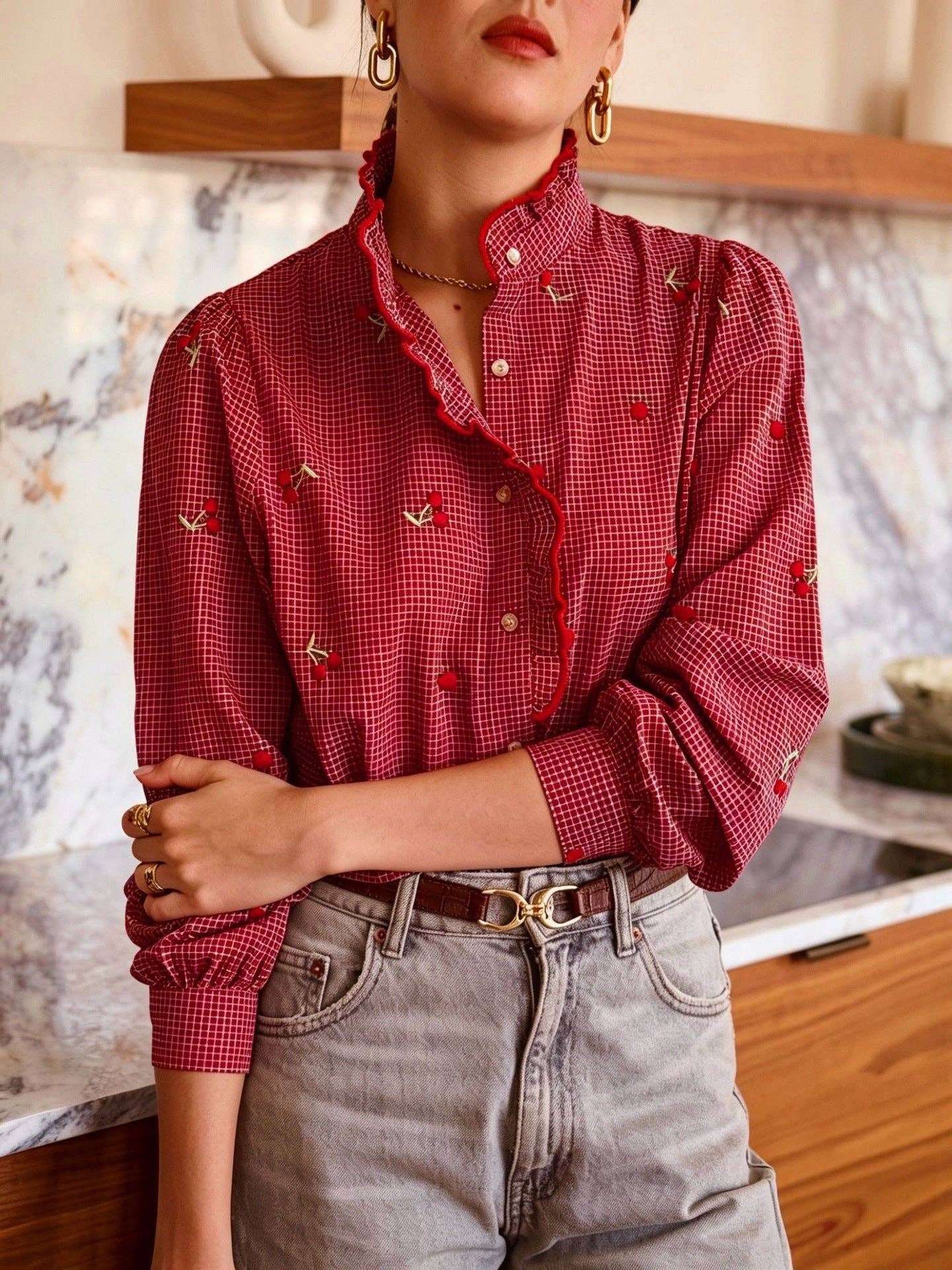 Garances shirt: Blue