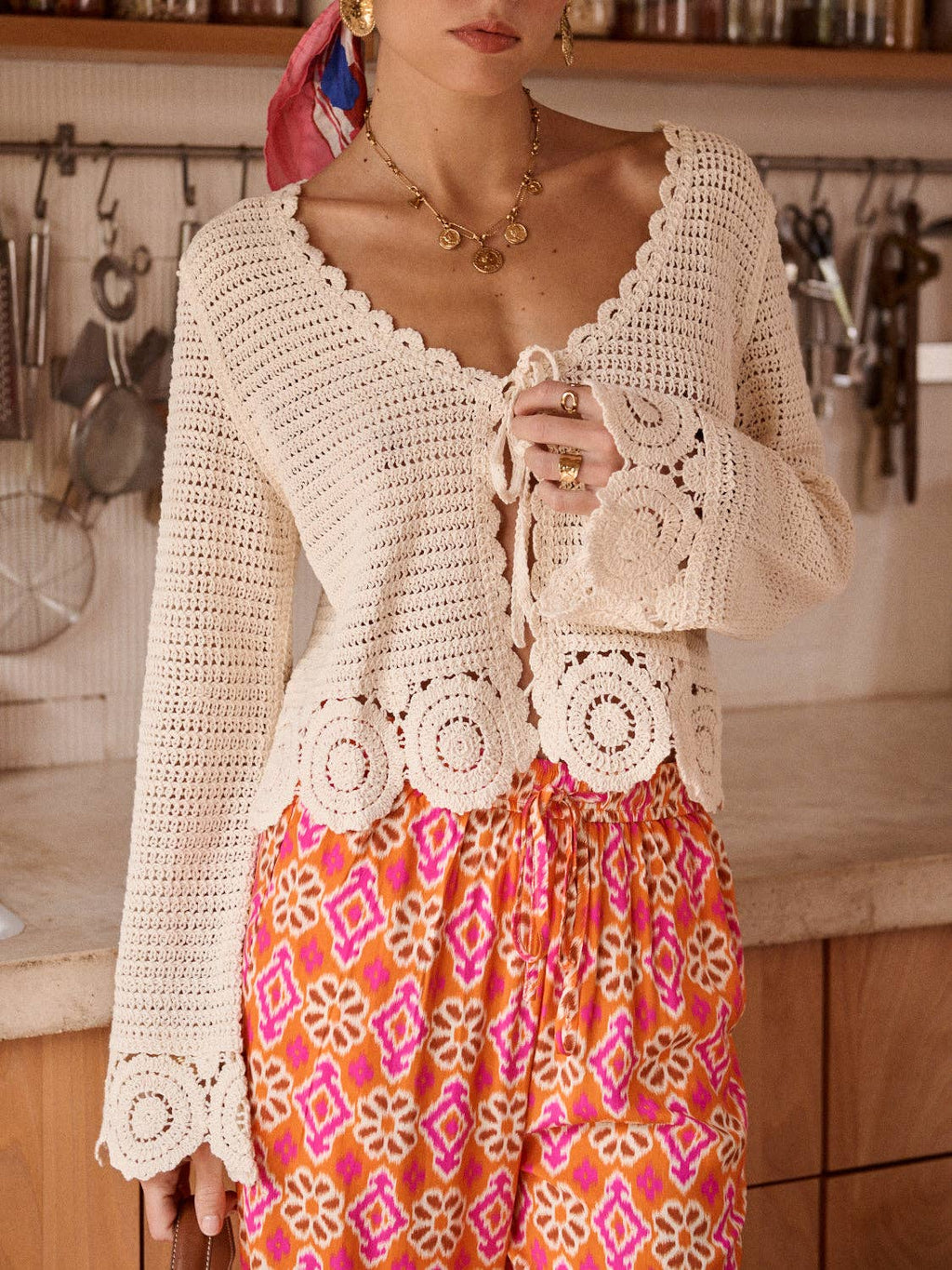Léontia top: Beige