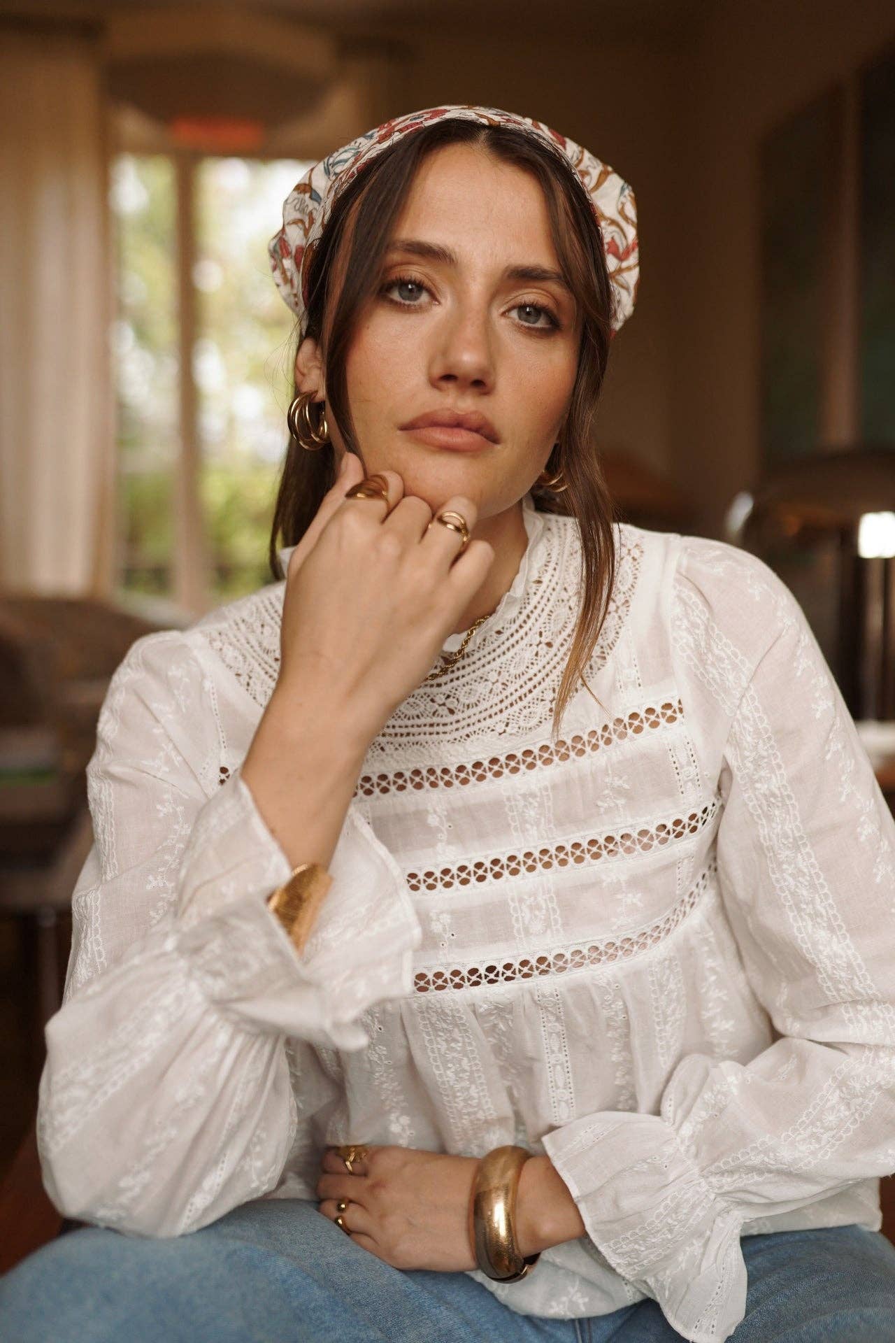 Zoeva blouse: White