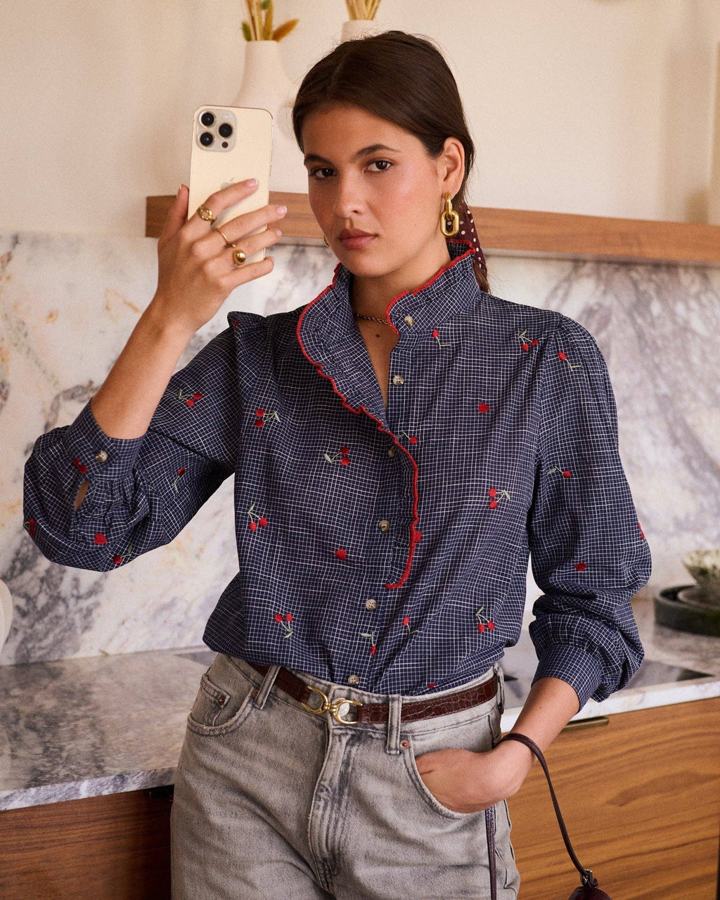 Garances shirt: Blue