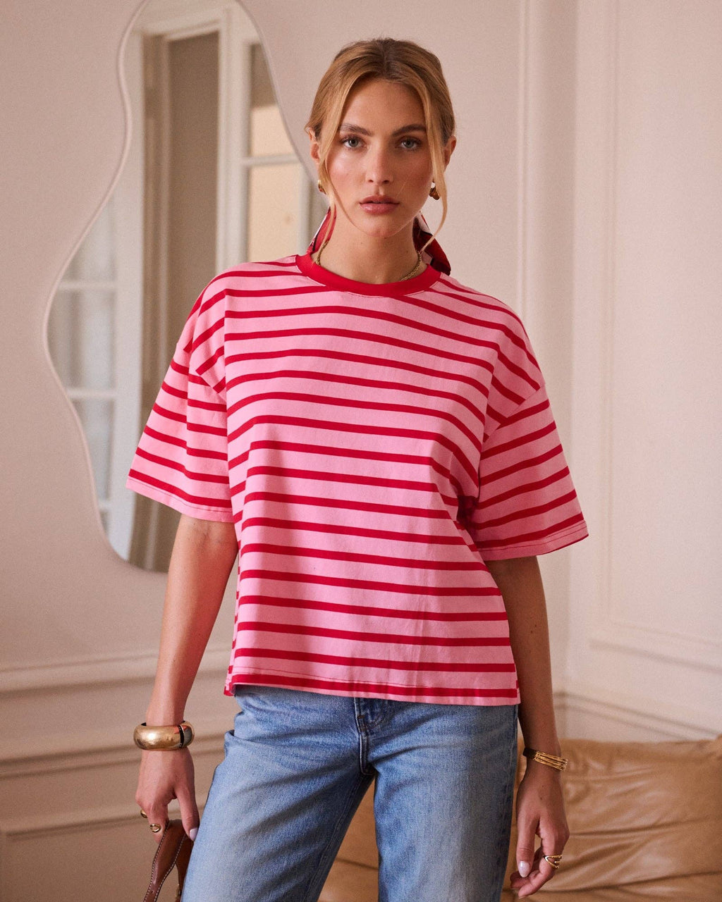 Nahara T-shirt: Red