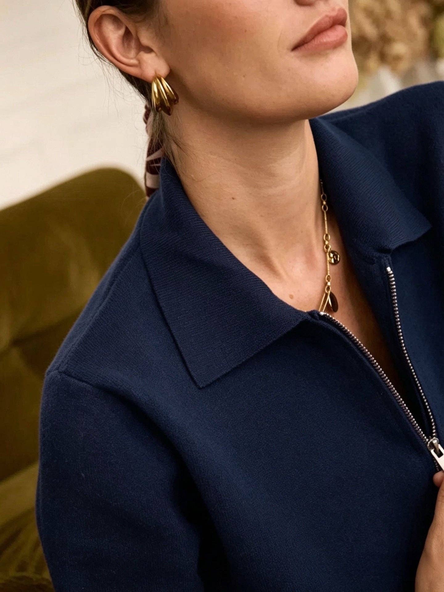 Téodora cardigan: Marine