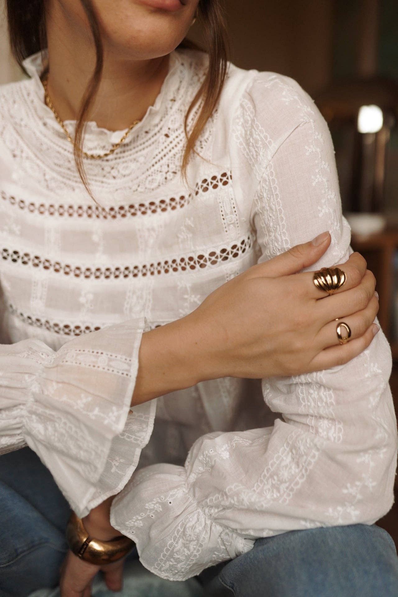 Zoeva blouse: White