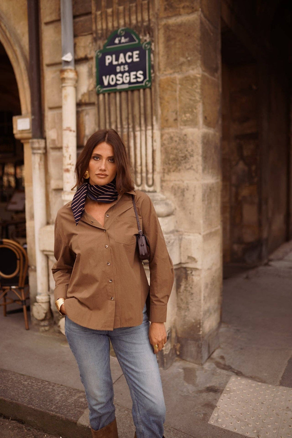 Abi shirt: Camel