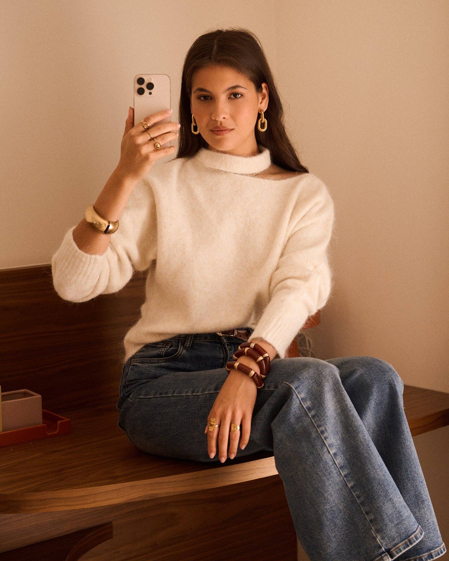 Naël sweater: cream