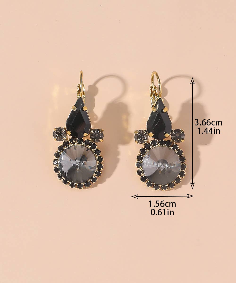 Sleeper earrings Black