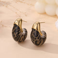 Maxima stud earrings: Léopard