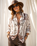 Ivory Brida Satin Shirt