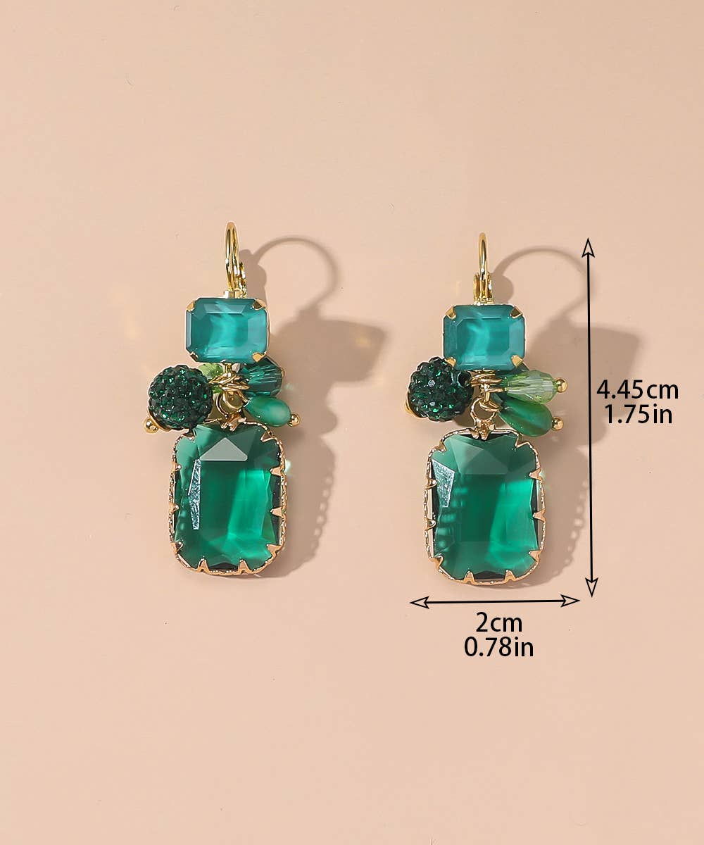 Sleeper earrings 25AHBOL018: Green