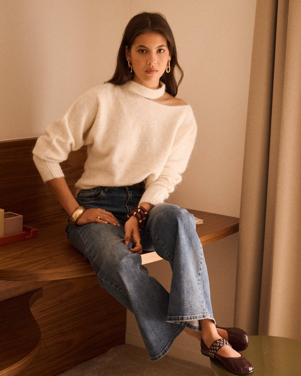 Naël sweater: cream