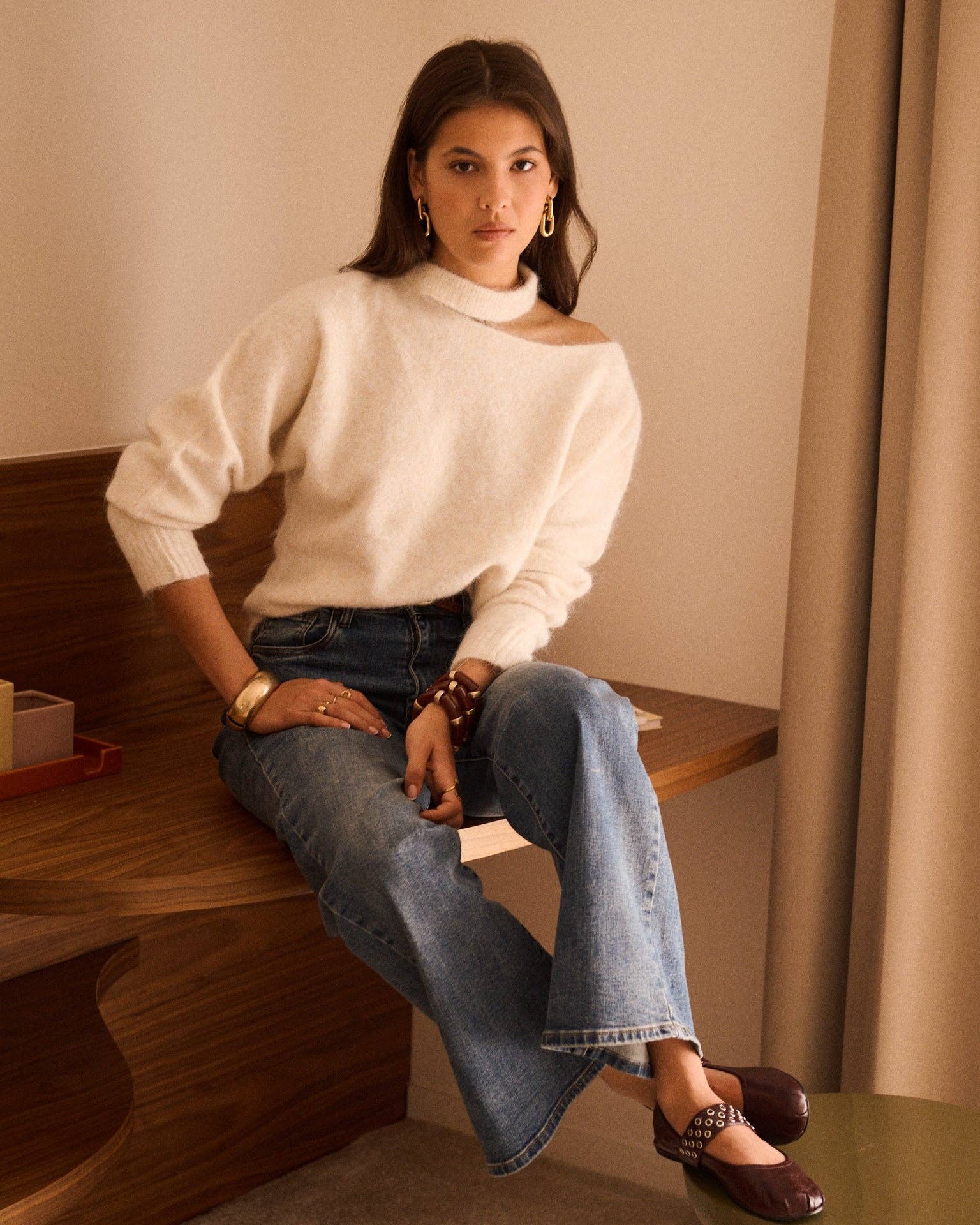 Naël sweater: cream