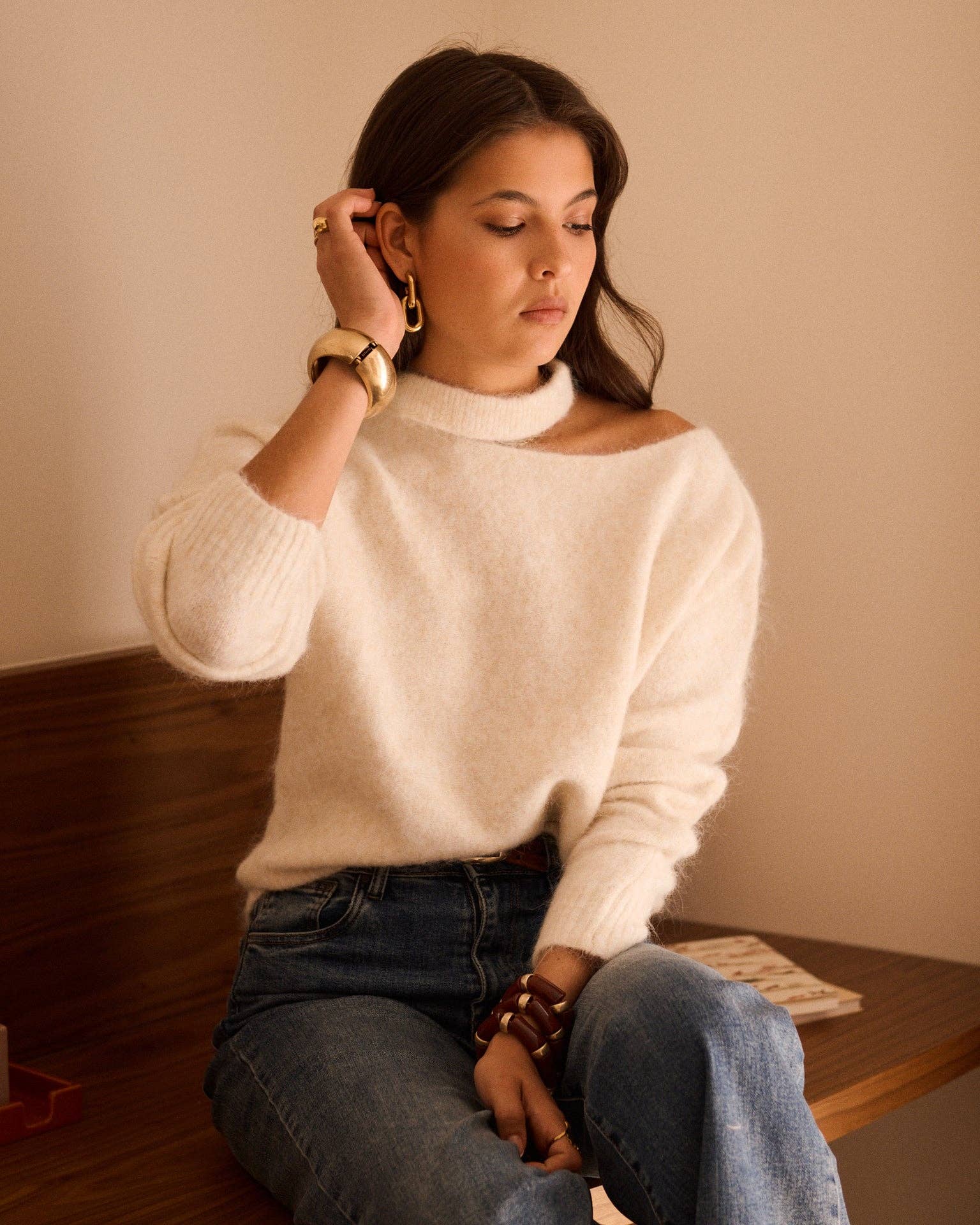Naël sweater: cream