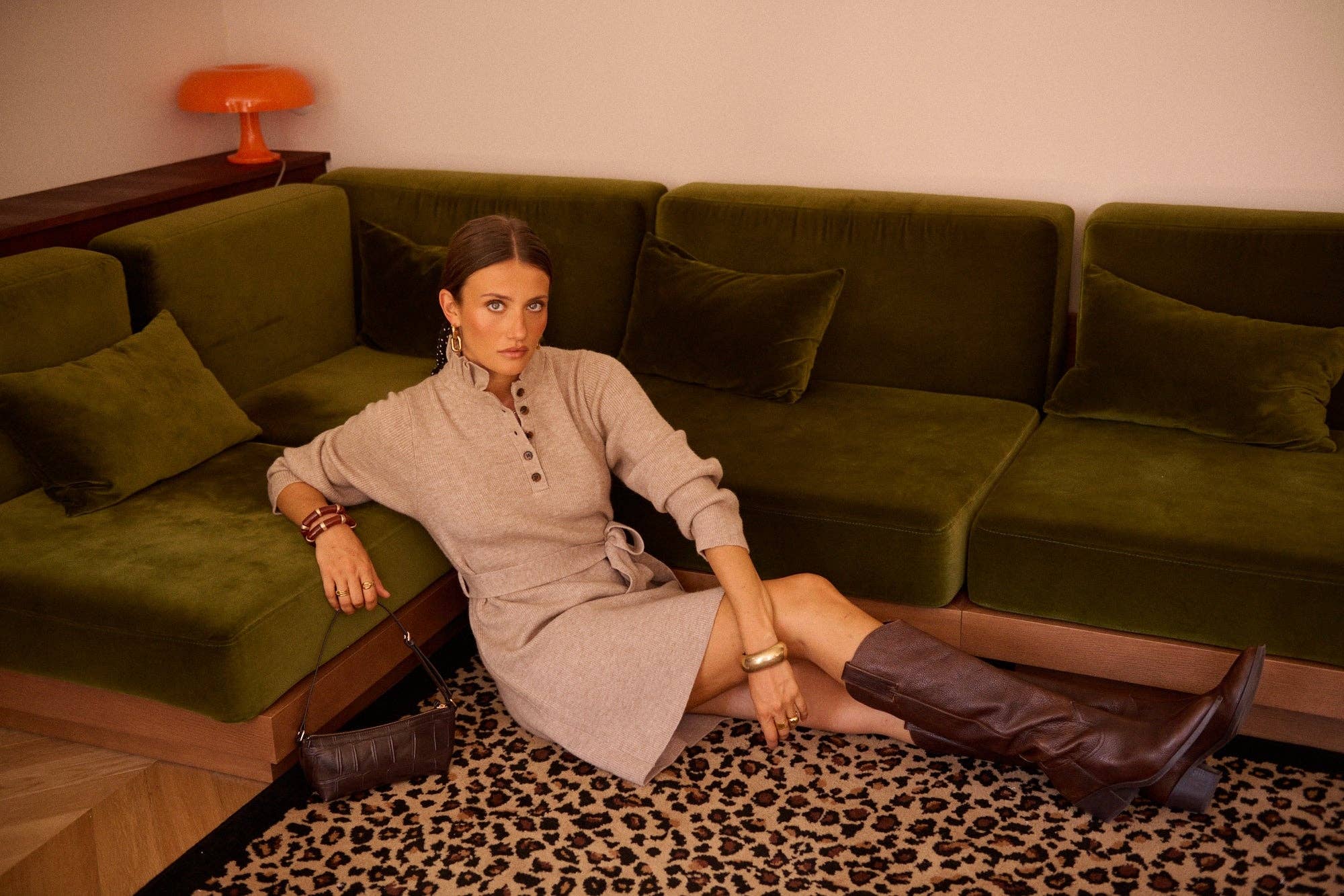 Nives dress: Taupe