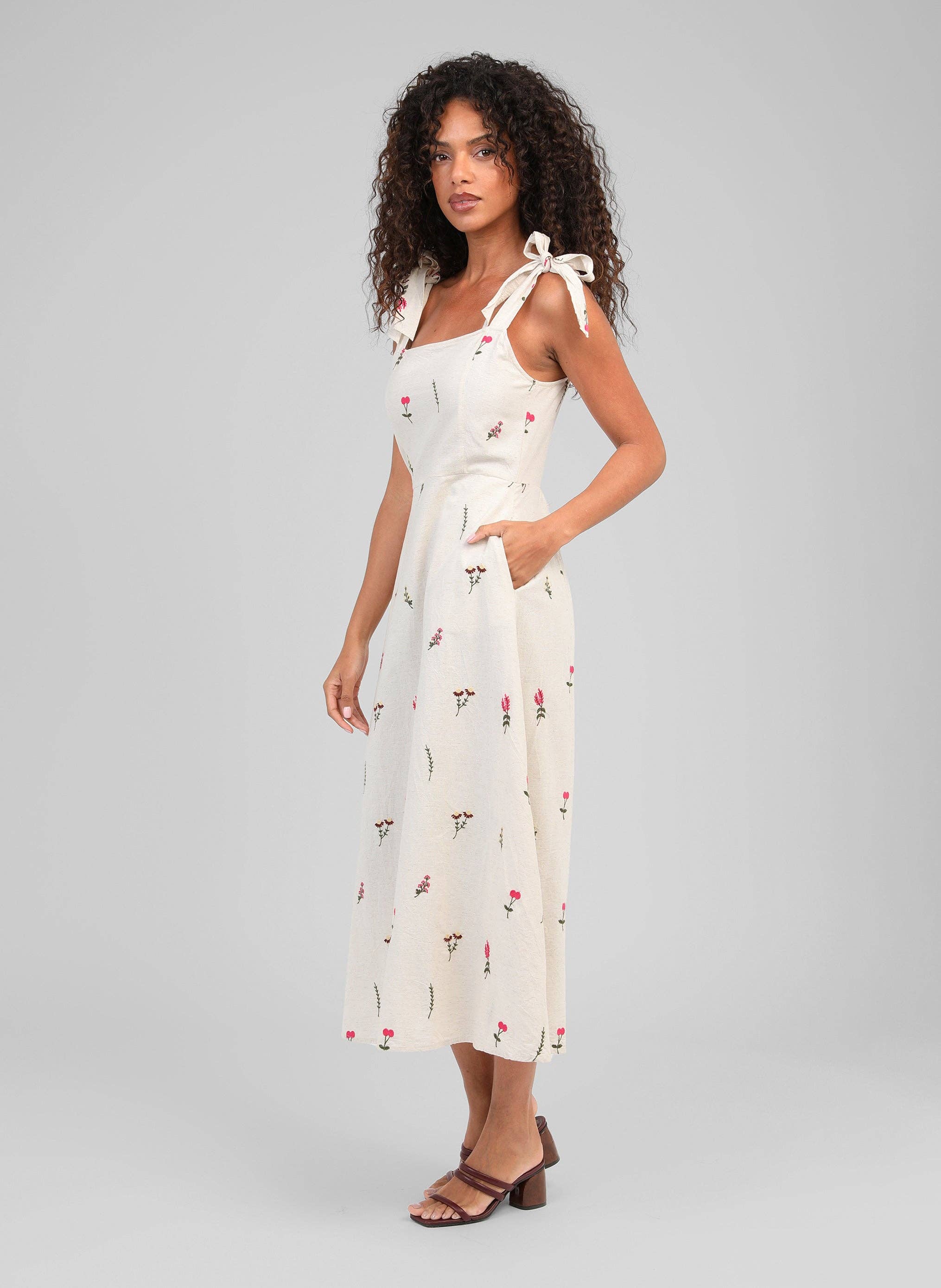 OMAGGY long dress ecru