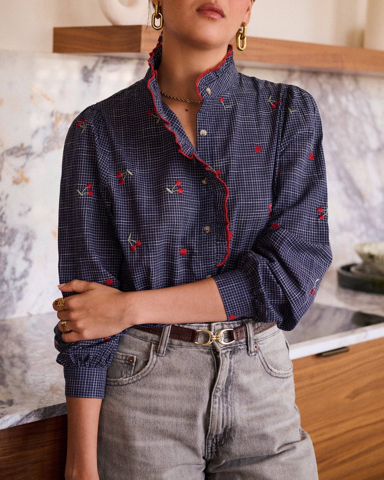 Garances shirt: Blue