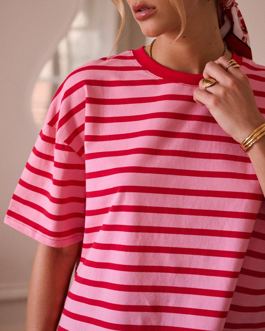 Nahara T-shirt: Red