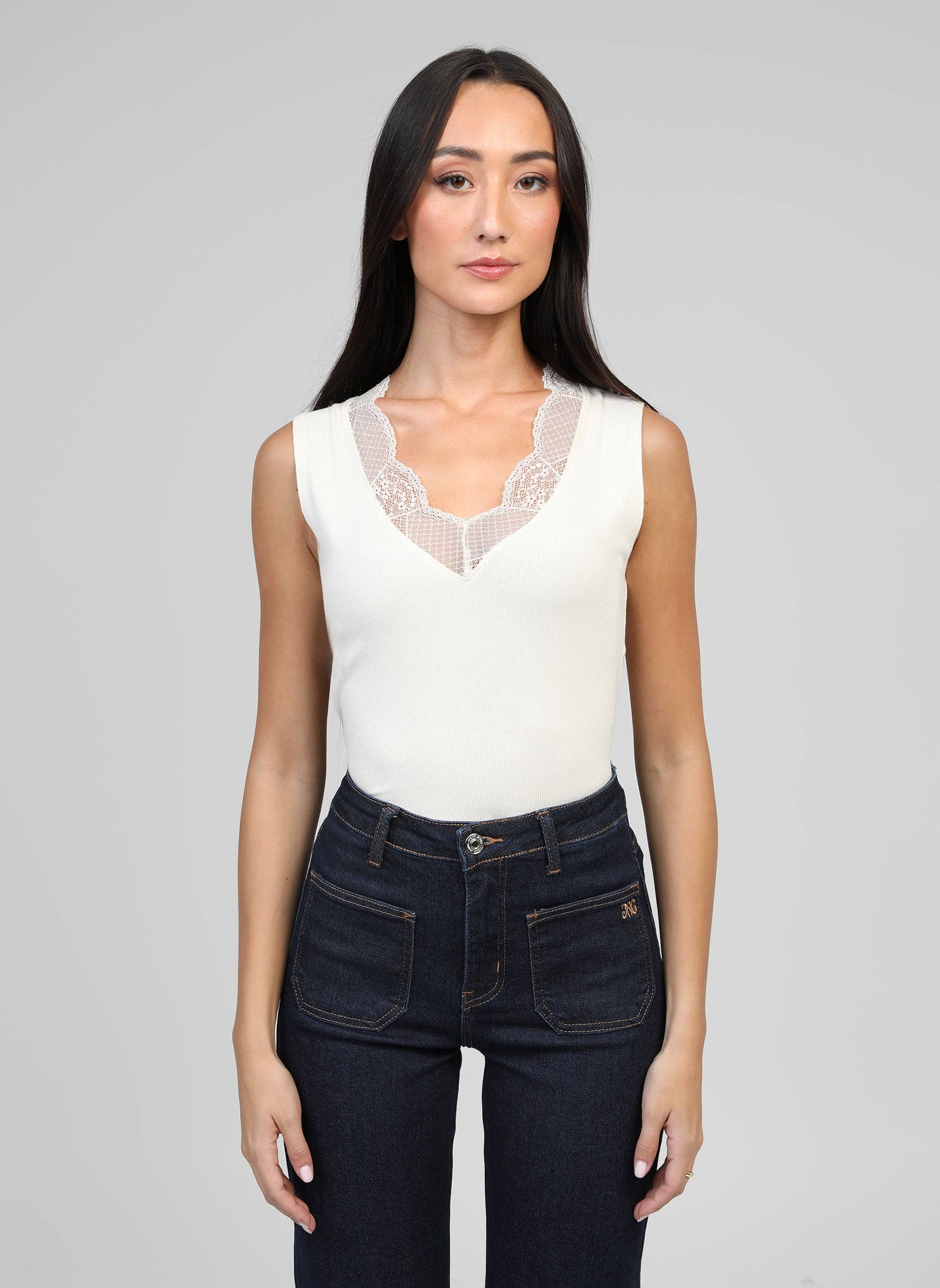 ASTURIE TANK TOP ecru