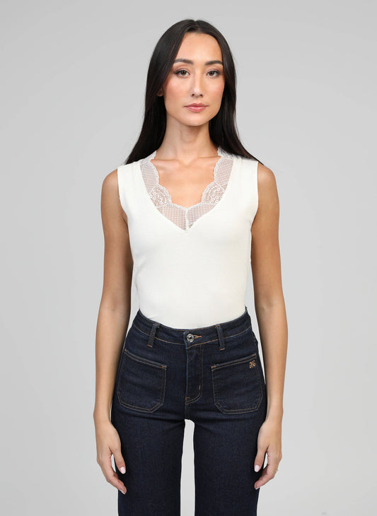 ASTURIE TANK TOP ecru
