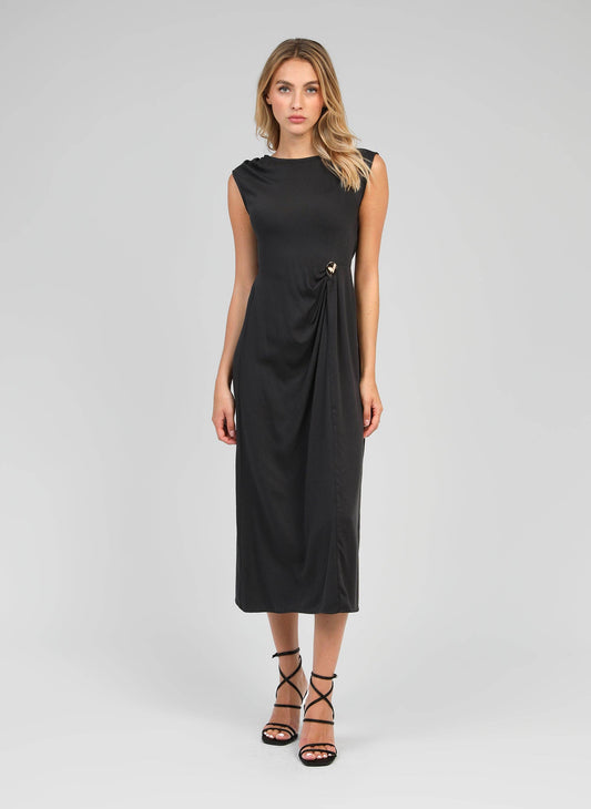 MALEONY LONG DRESS carbon