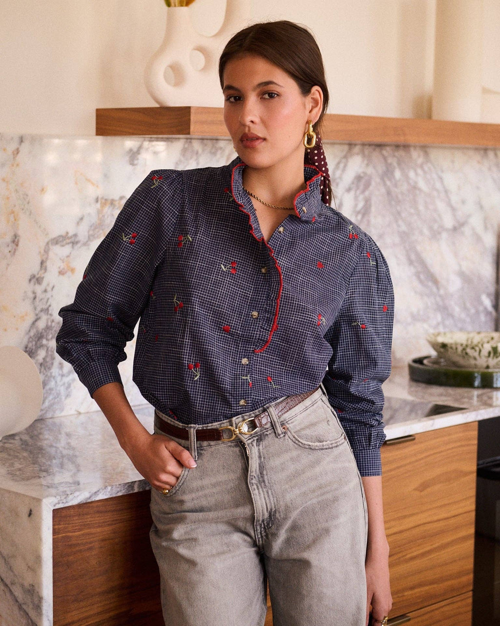 Garances shirt: Blue