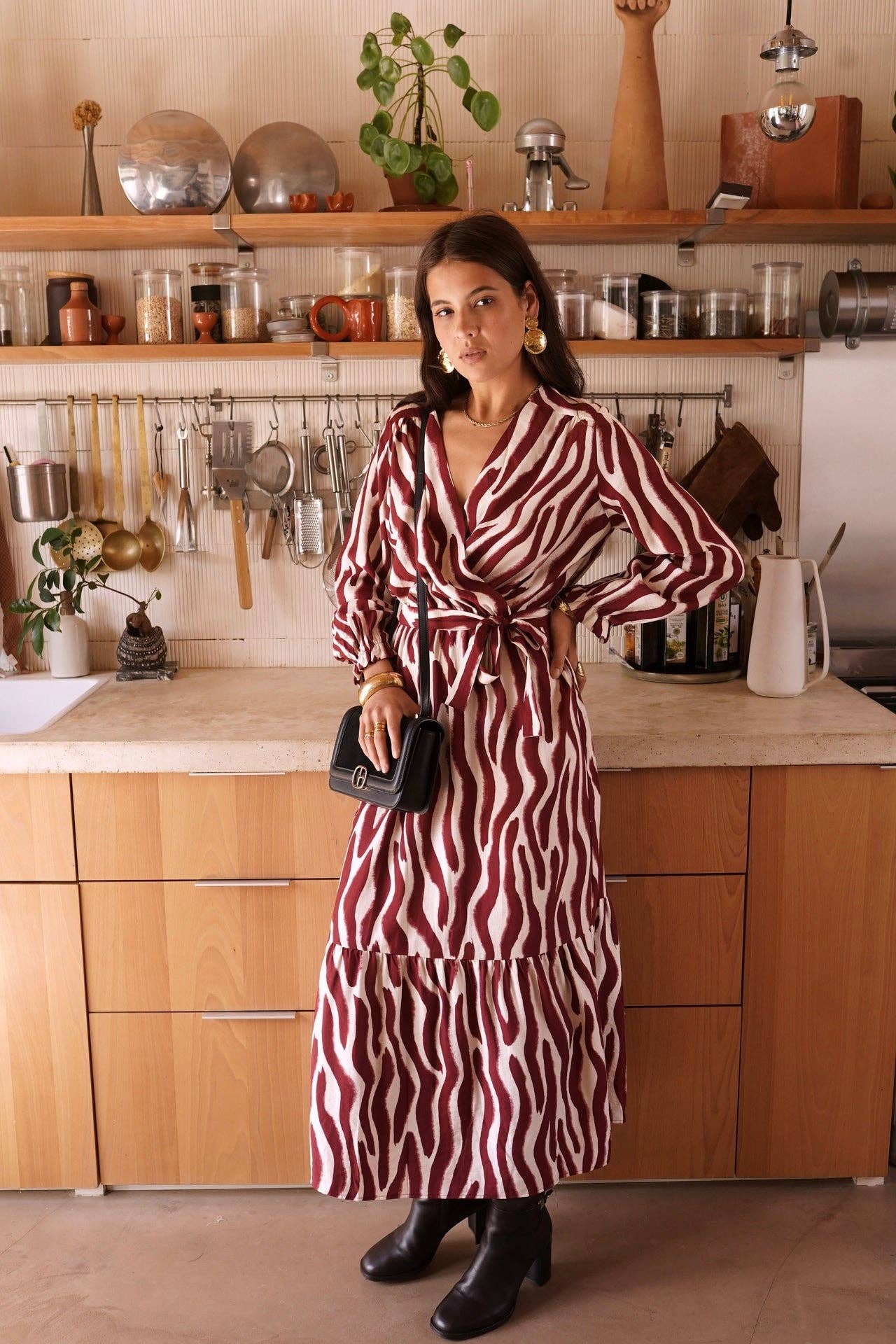 Loretta dress: Red