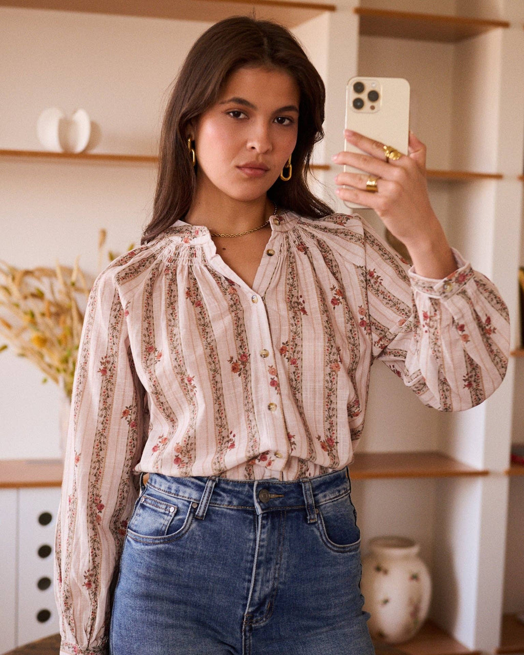Héloïse Blouse: Taupe