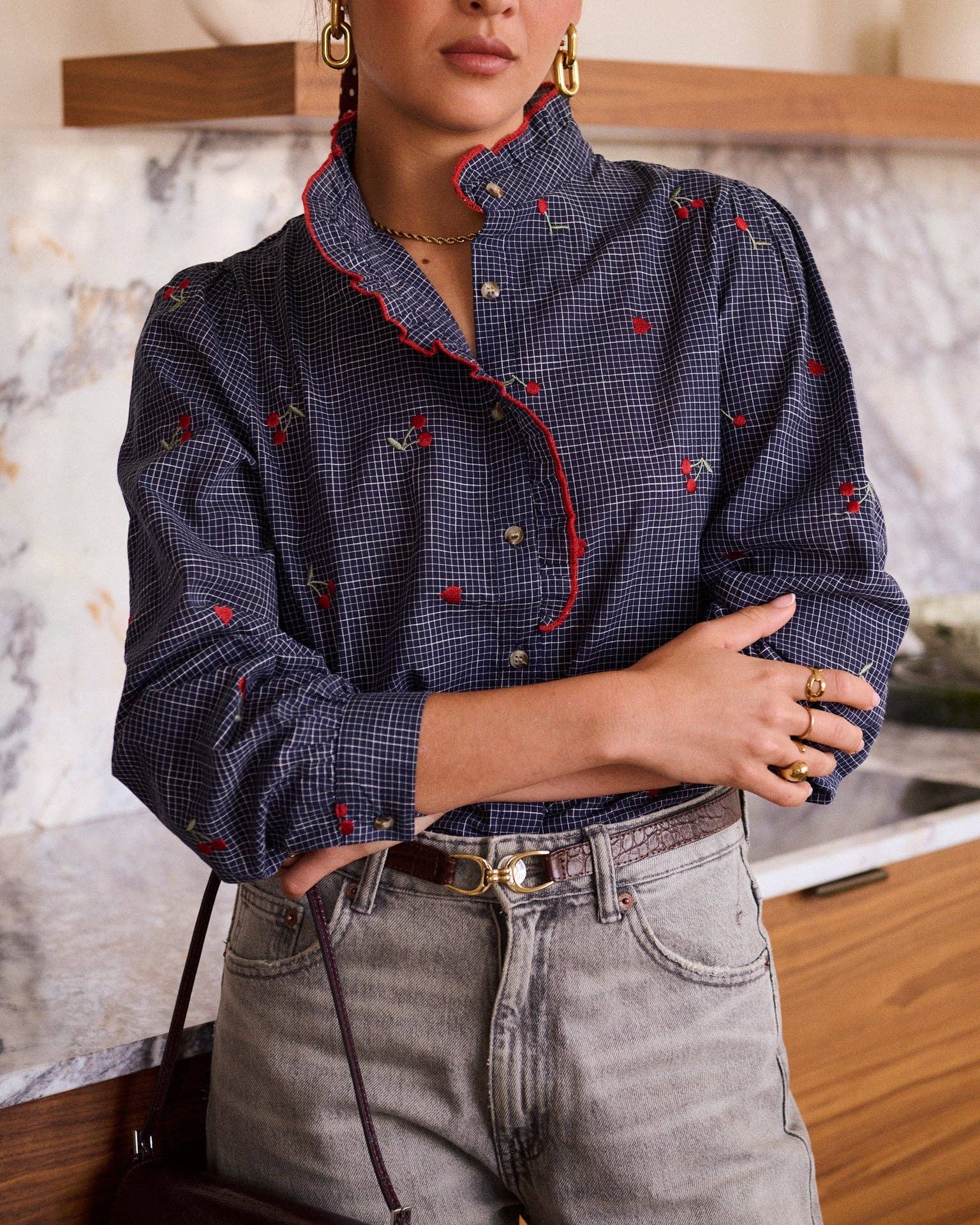 Garances shirt: Blue