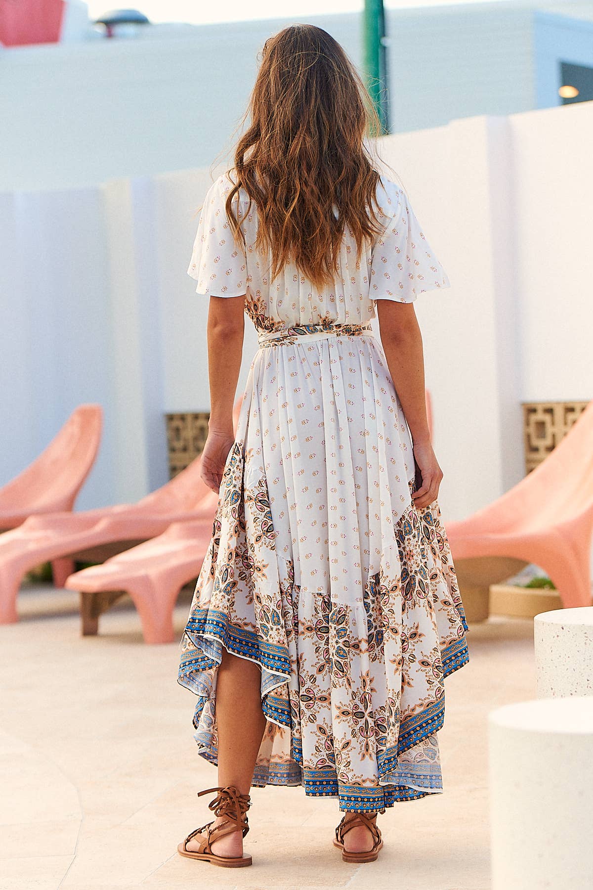 GEMSTONE PRINT TAURUS MAXI DRESs