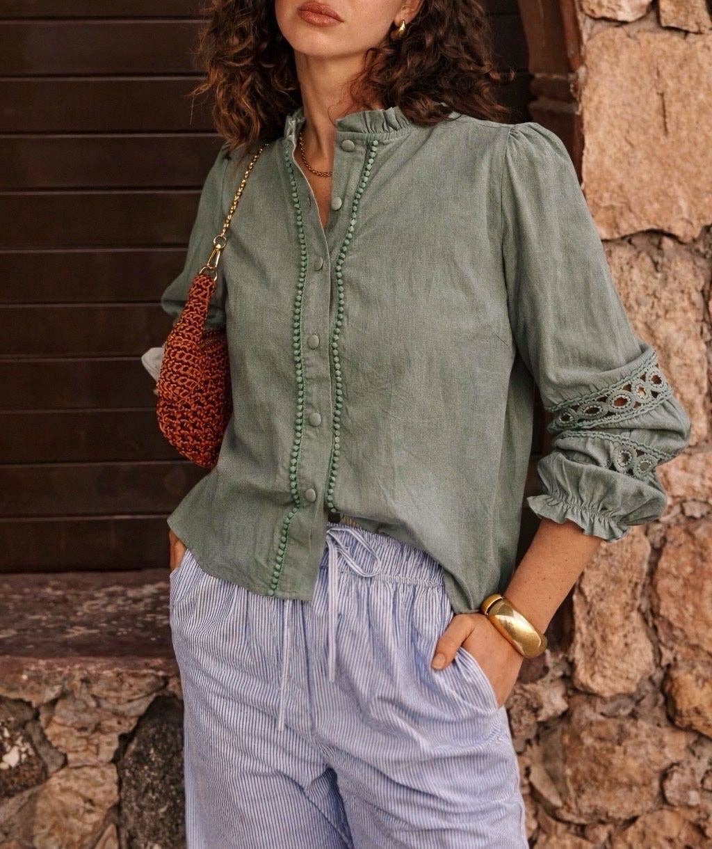 Mia shirt: Khaki