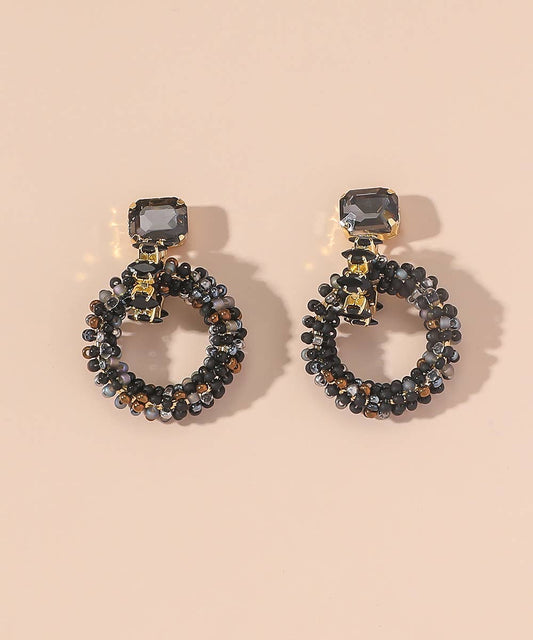 Stud earrings Black