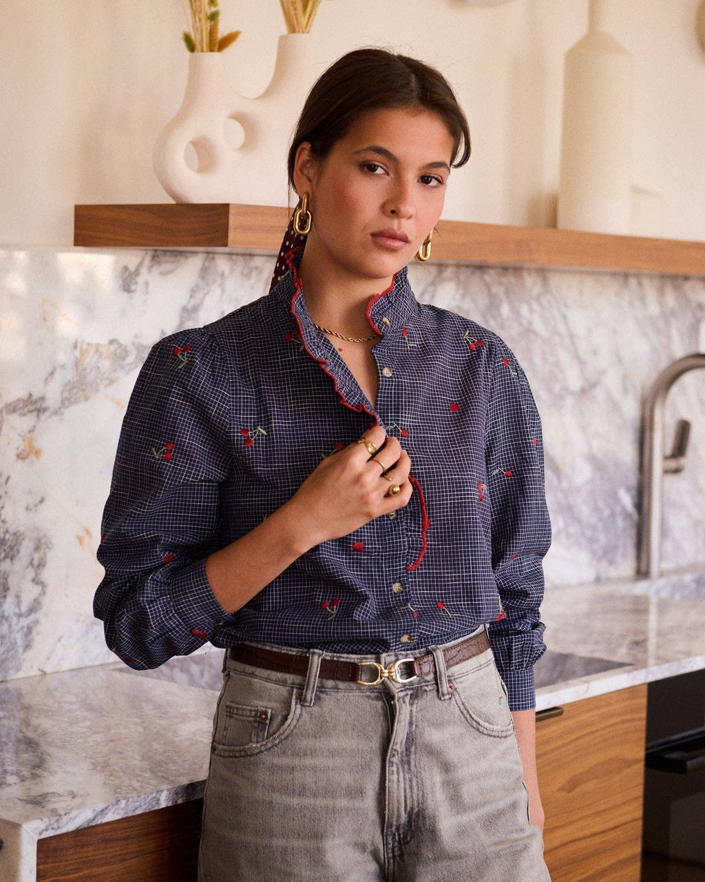 Garances shirt: Blue