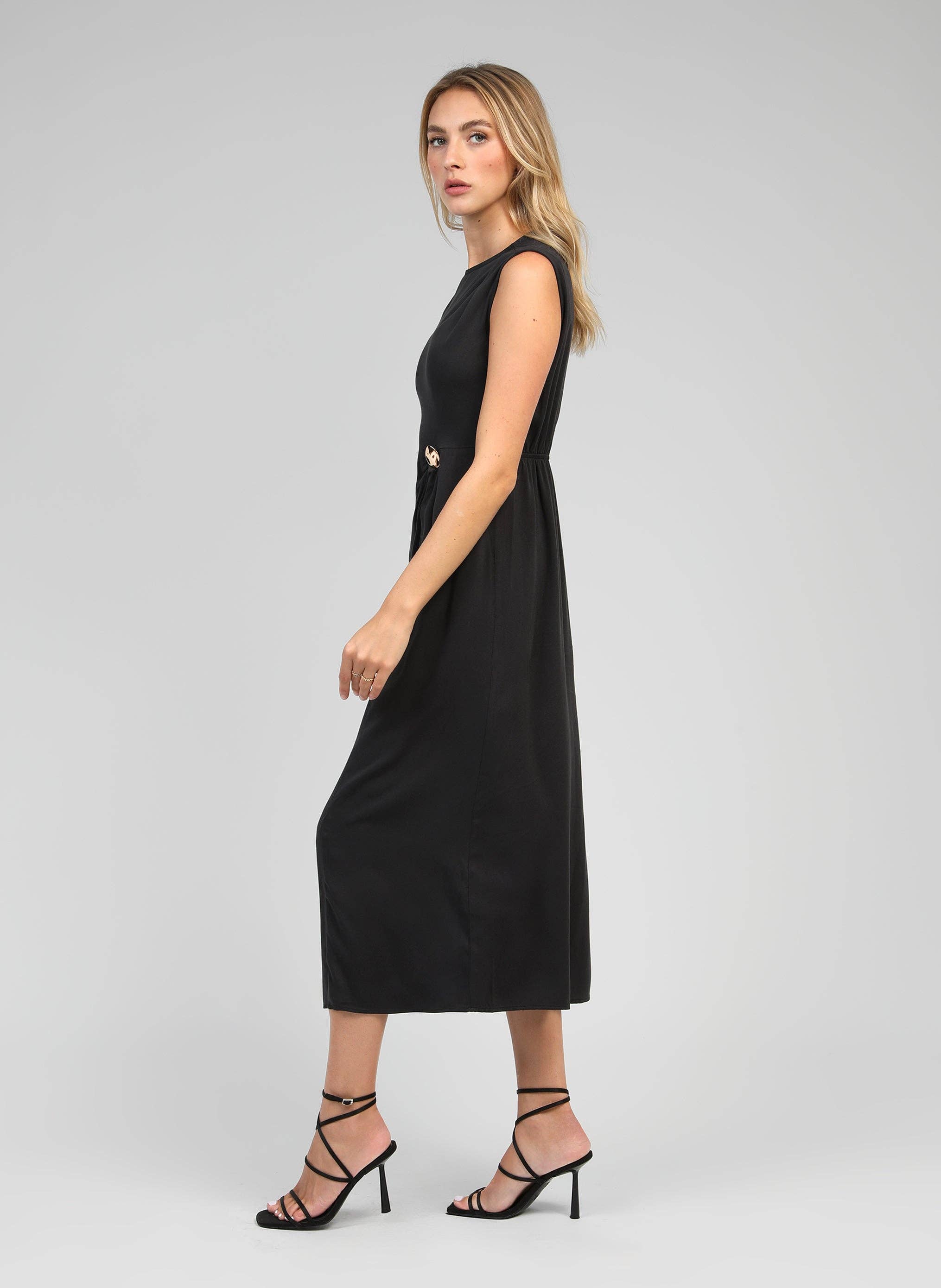 MALEONY LONG DRESS carbon