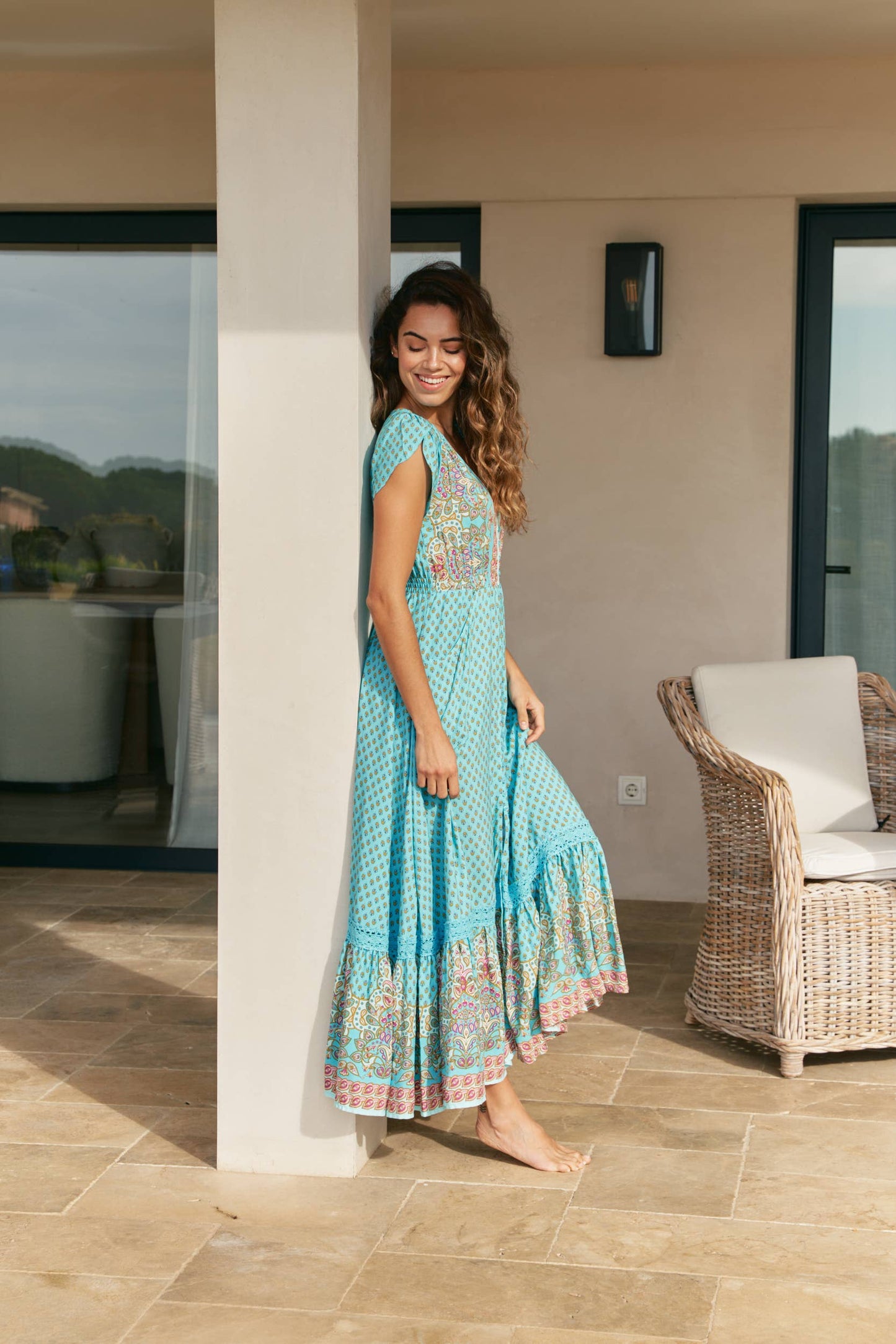 ATLANTIS PRINT CARMEN MAXI