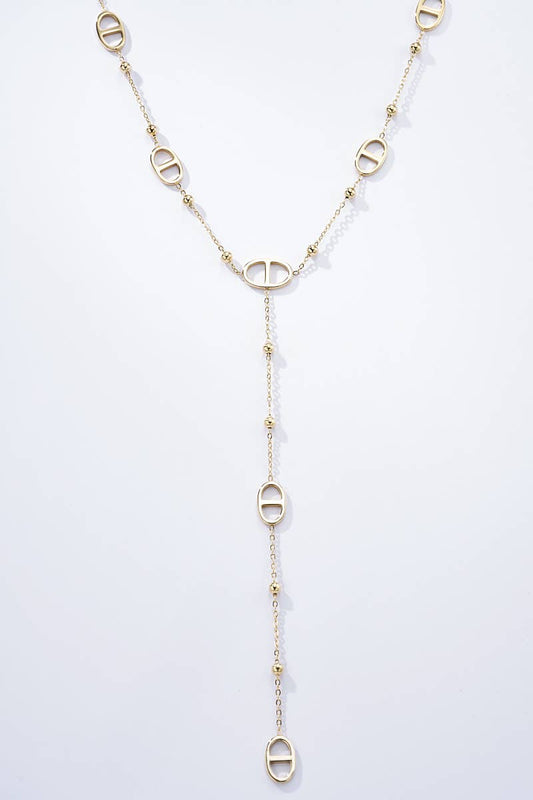 Stainless steel necklace: Gold