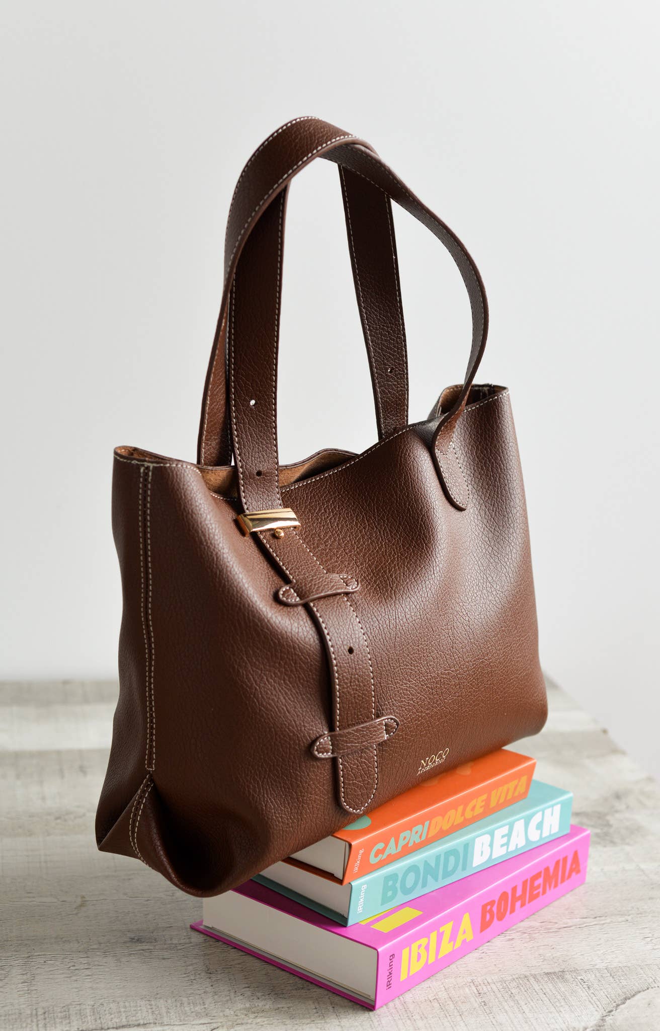 Shopper Vegan Leather Regulator Brown