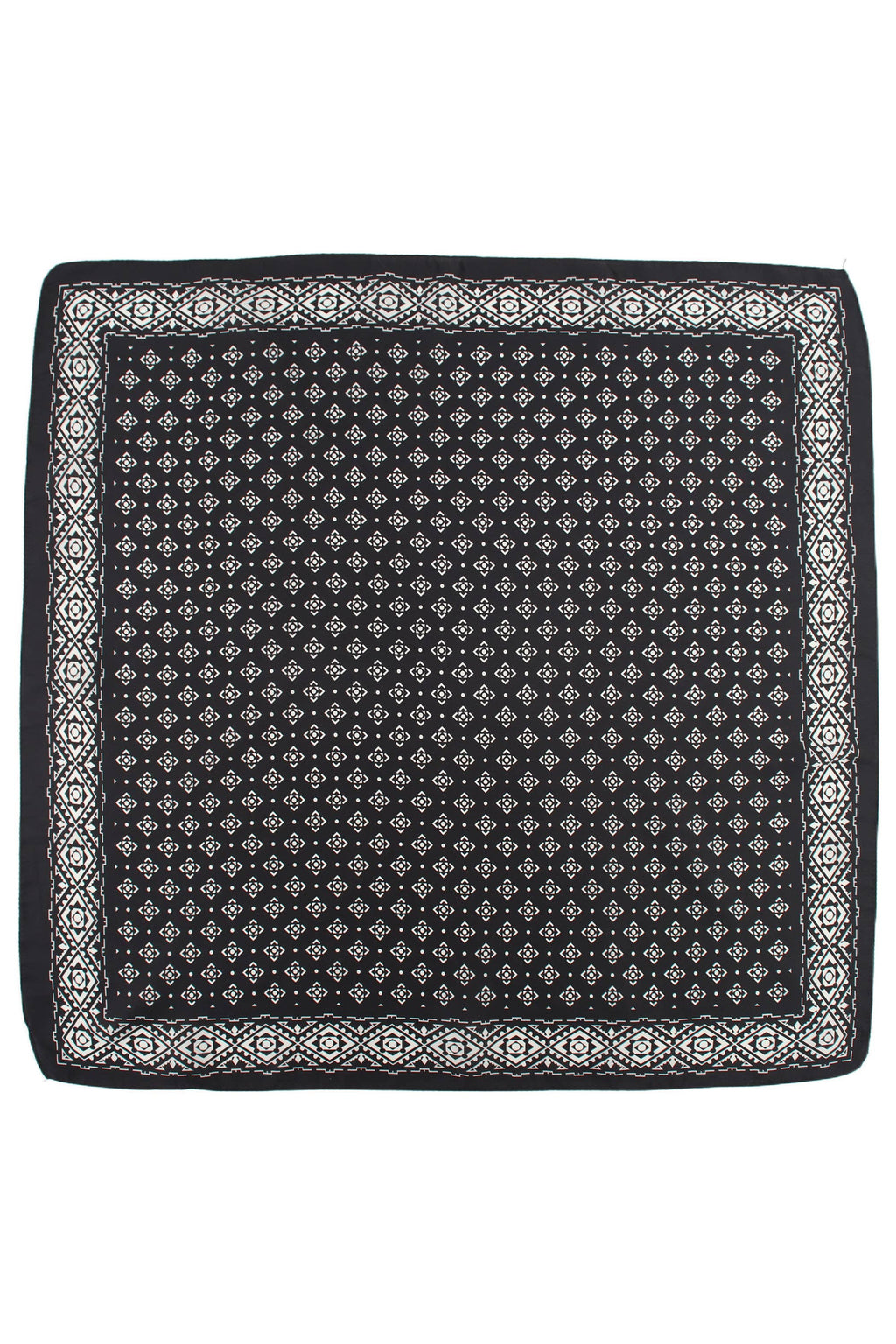 COLORED SILK-TOUCH SCARF: Black