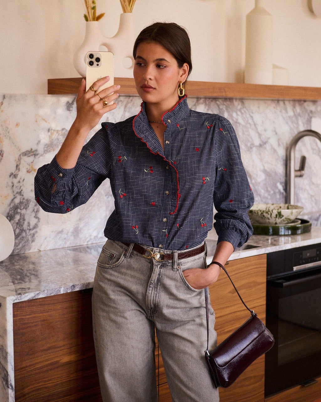 Garances shirt: Blue