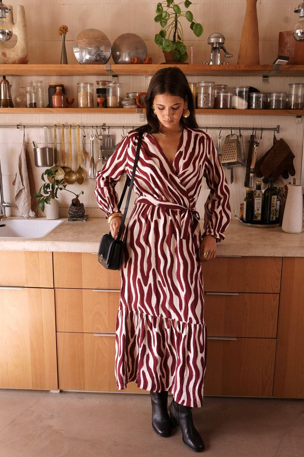 Loretta dress: Red