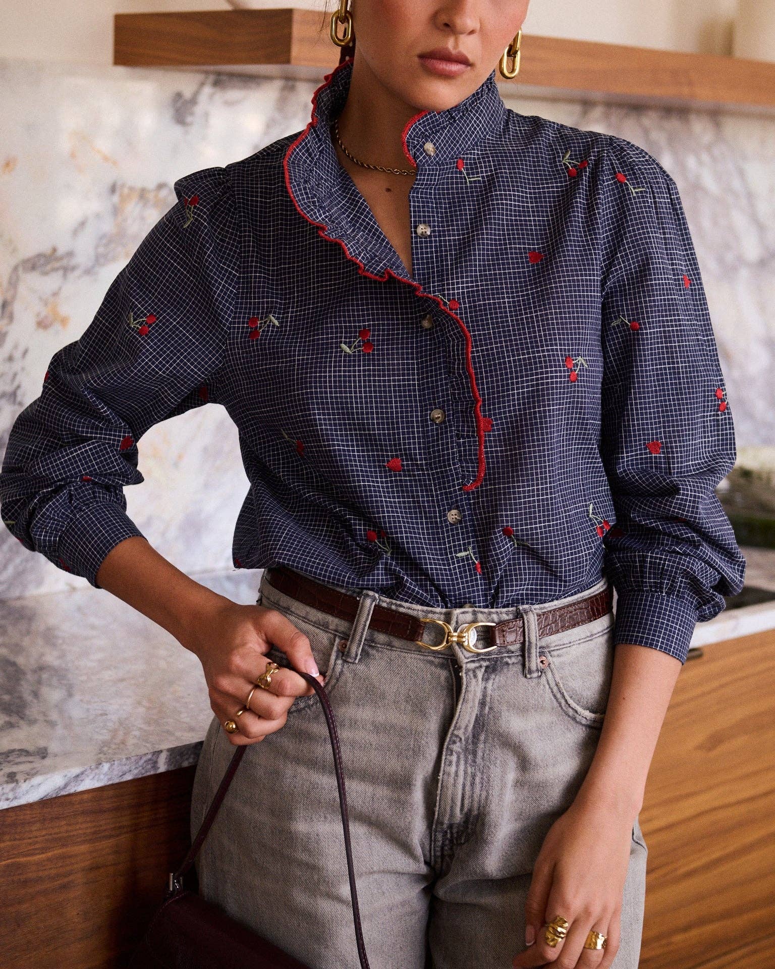 Garances shirt: Blue