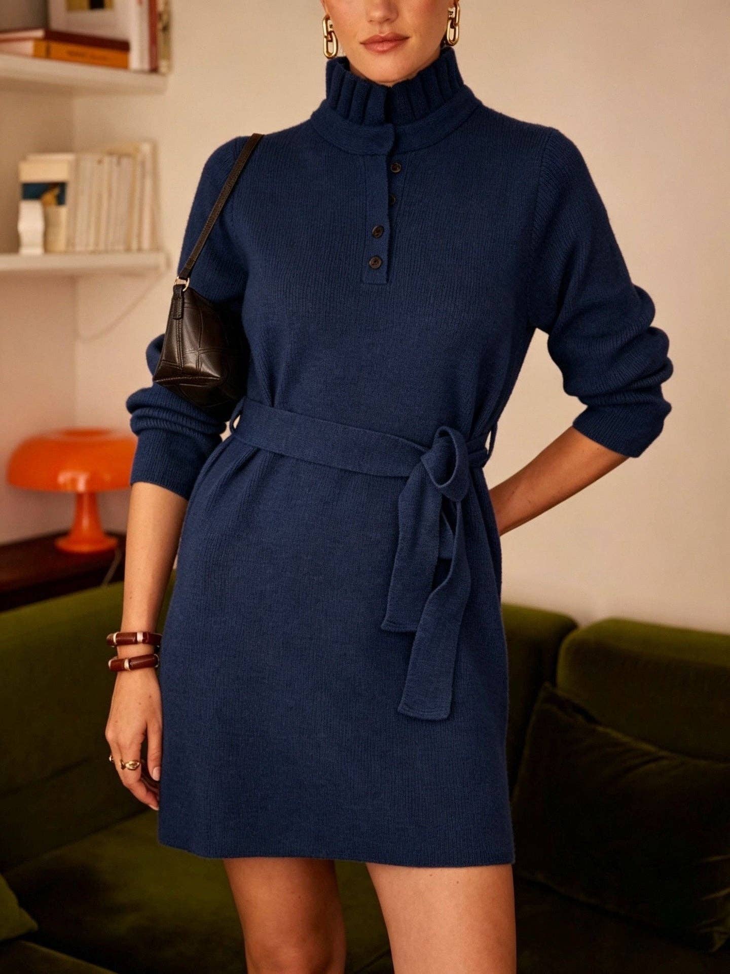 Nives dress: Navy