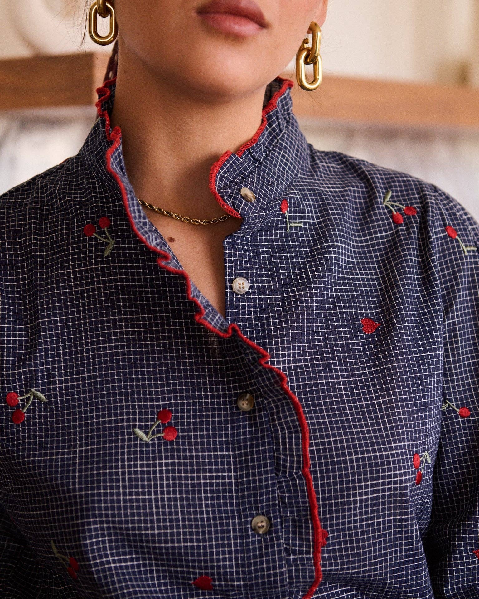 Garances shirt: Blue