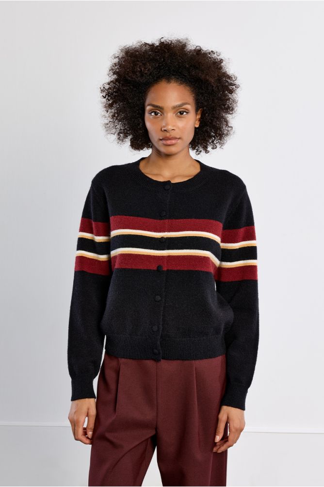 Knit cardi in black