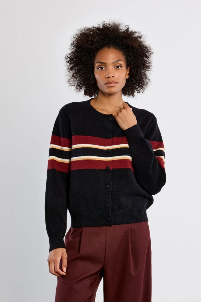 Knit cardi in black