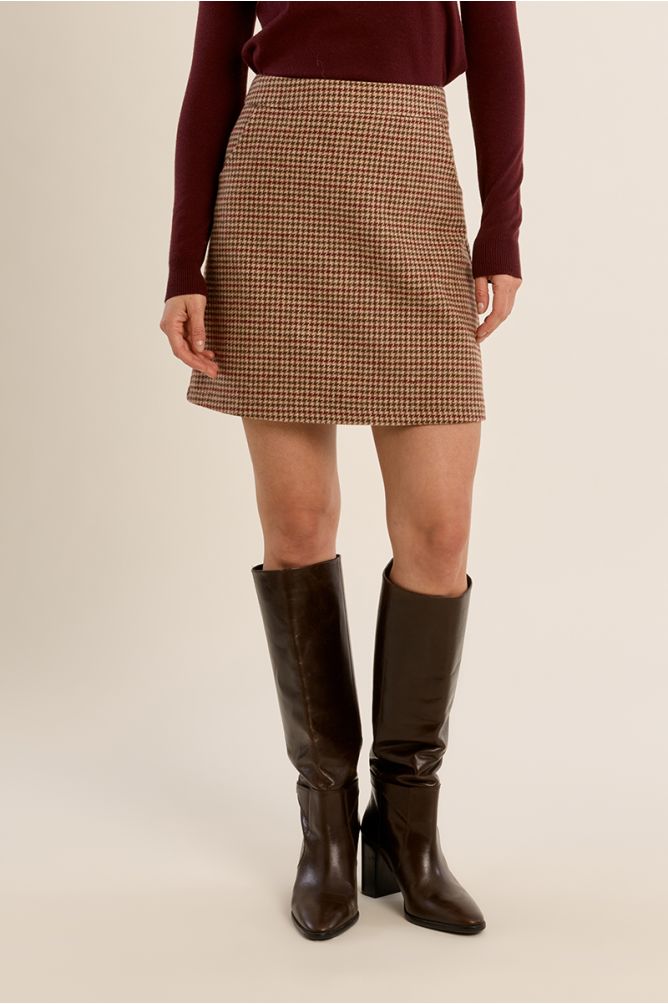 Houndstooth skirt