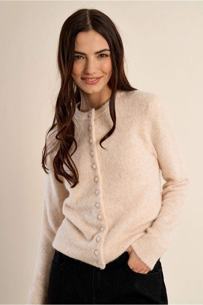 Button down cardigan in cream